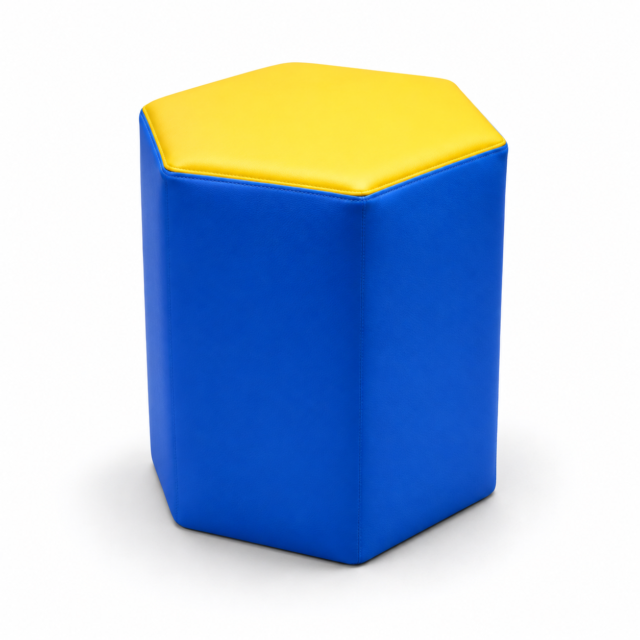 Hexperch Six-Sided Vinyl Ottoman Seat — Nurseries & Kindergartens furniture by EduJaz