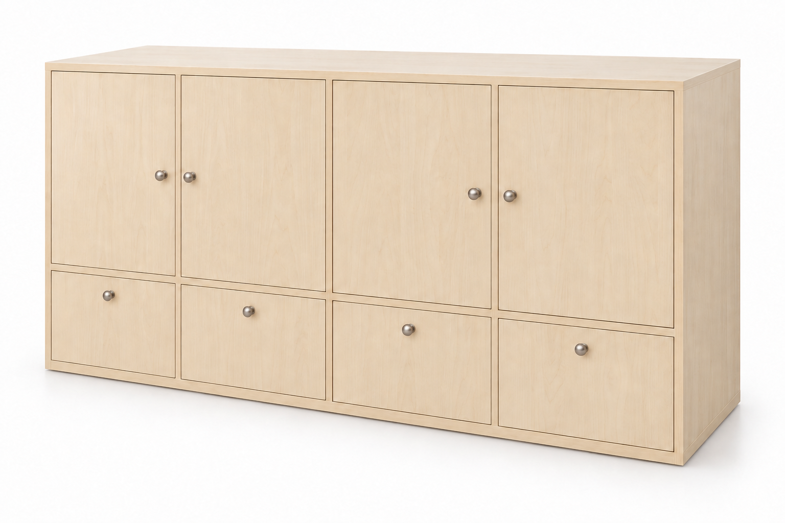 Fourbay Cabinet with Four Doors and Four Drawers — Nurseries & Kindergartens furniture by EduJaz
