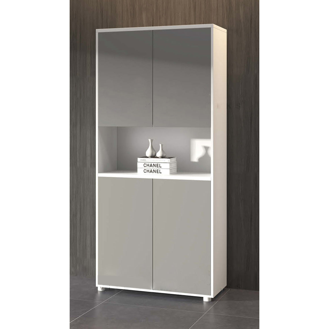 Midbay Four-Door Office Cabinet