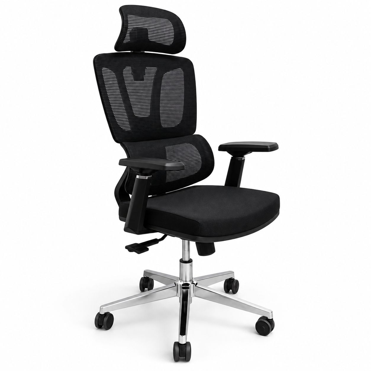 ContourRise Mesh Chair with Adjustable Headrest
