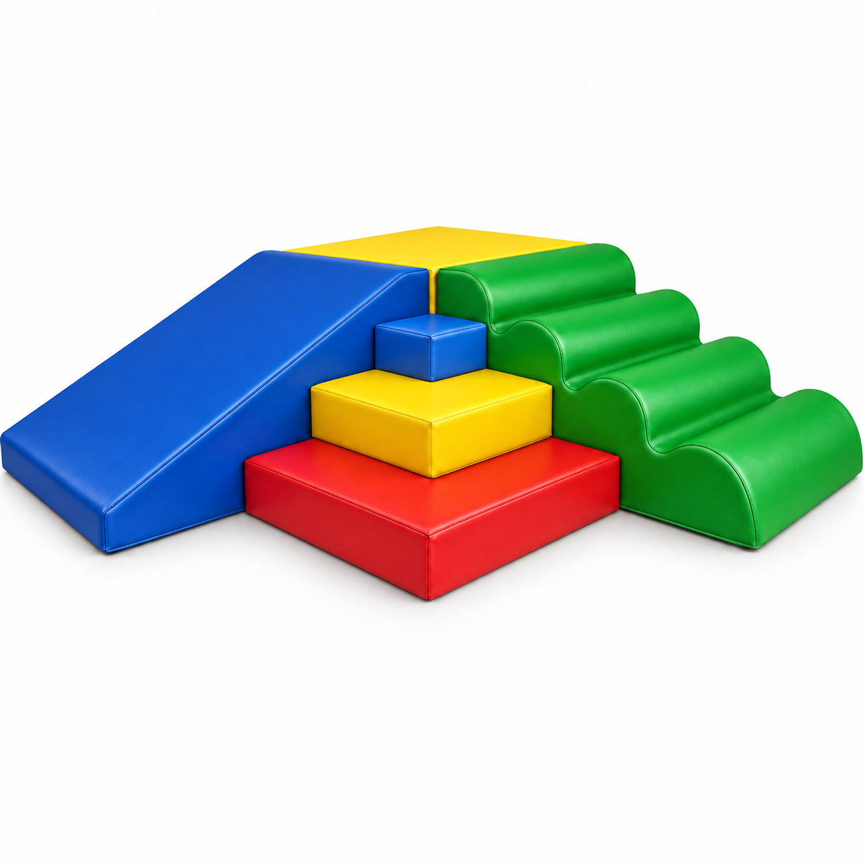 Cornerclimb Soft Play Corner with Steps, Slide and Bump Ramp — Nurseries & Kindergartens furniture by EduJaz
