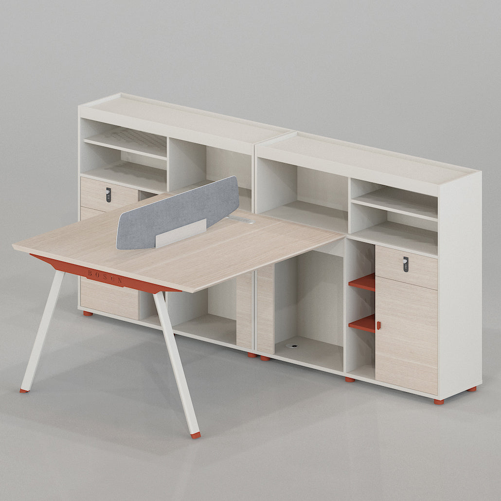 Hutchrow Two-Place Storage Workstation