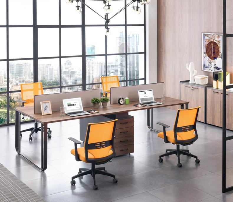 Midfile Four-Place Bench Workstation