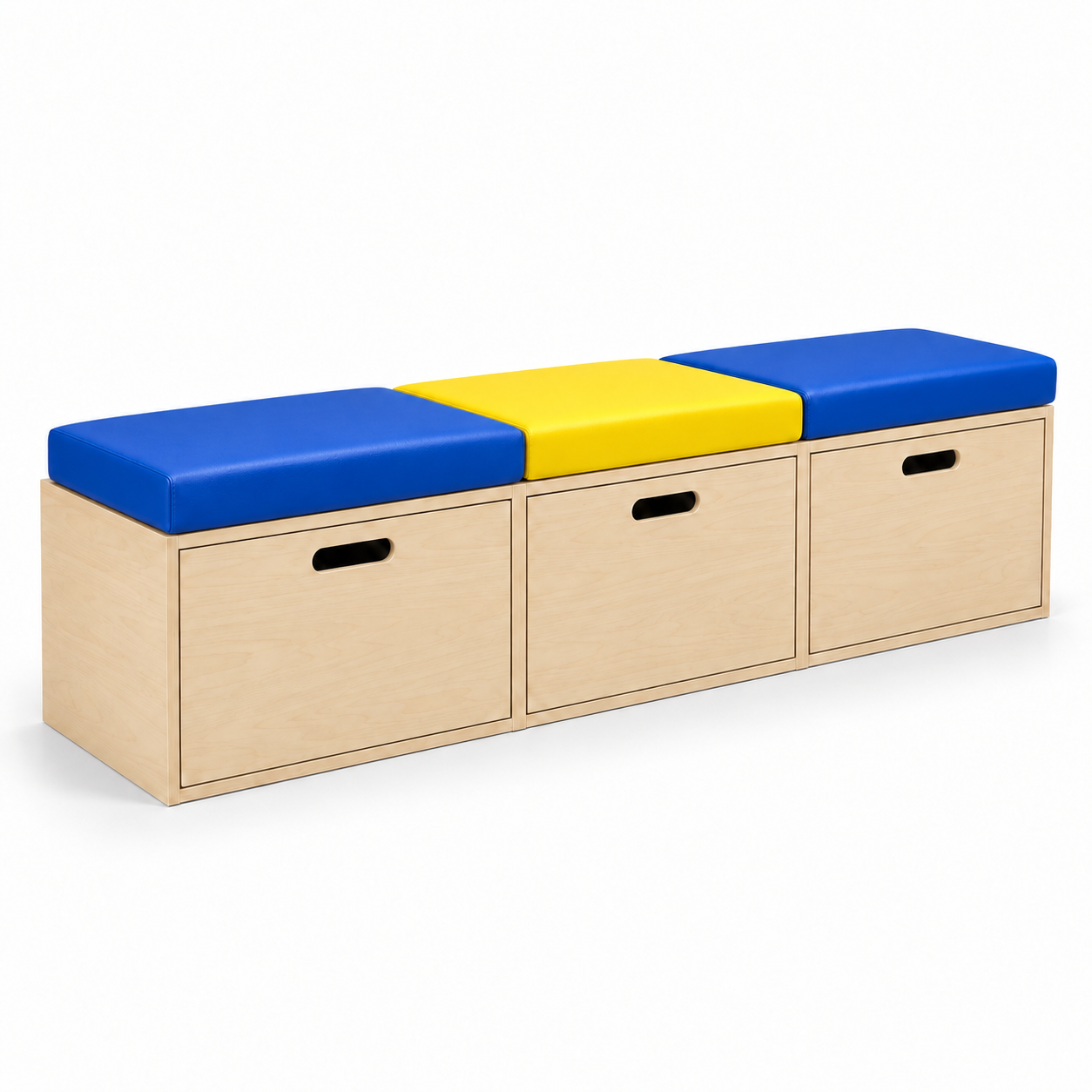 Nestline Three-Drawer Storage Bench — Nurseries & Kindergartens furniture by EduJaz