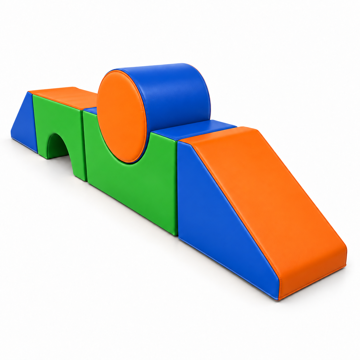 Bridgepath Five-Piece Soft Play Tunnel, Ramps and Roller Set — Nurseries & Kindergartens furniture by EduJaz