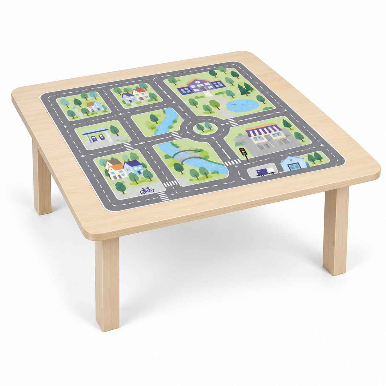 Towntrail Printed-City Activity Table — Nurseries & Kindergartens furniture by EduJaz