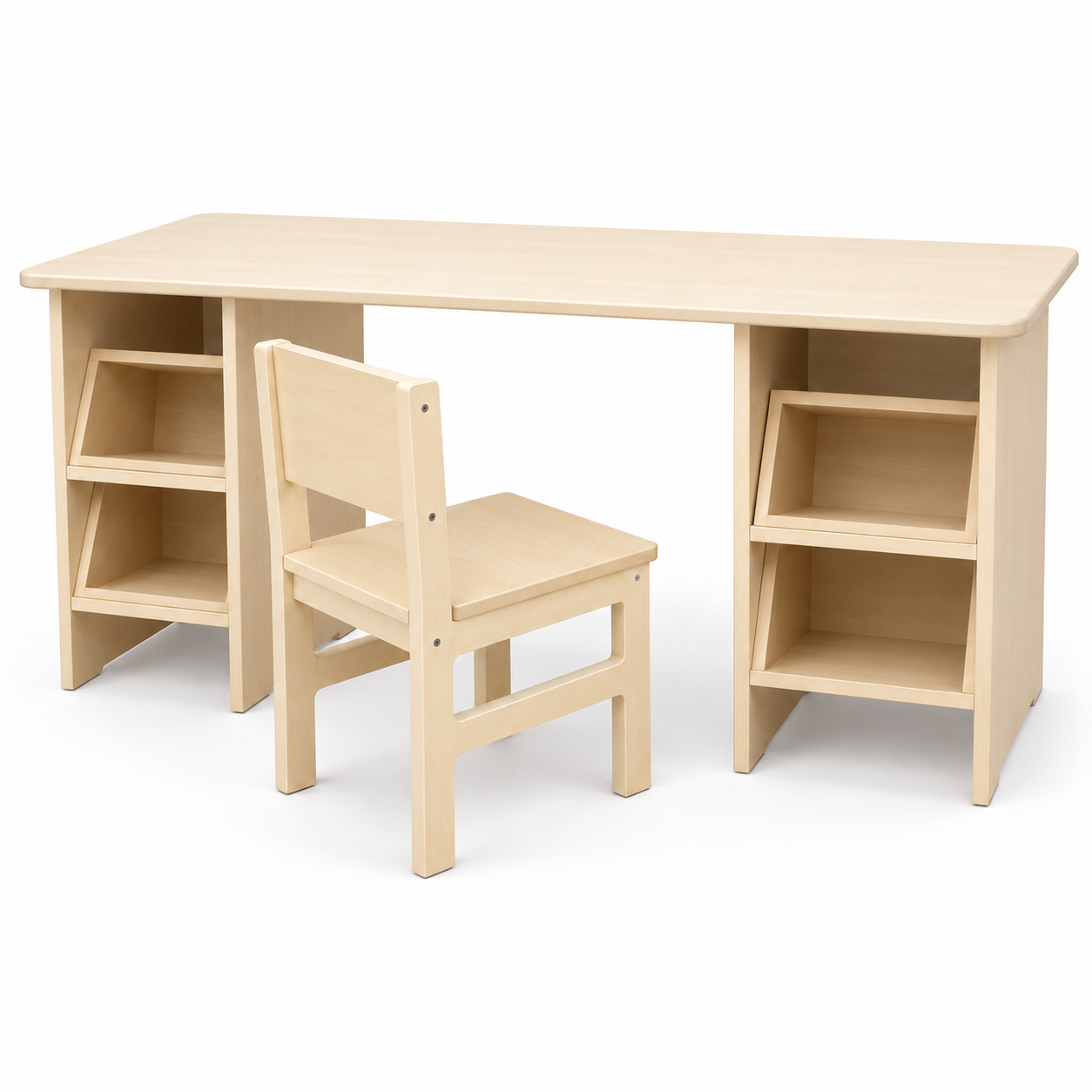 Cubbyside Children’s Desk and Chair with Four Storage Spaces — Nurseries & Kindergartens furniture by EduJaz
