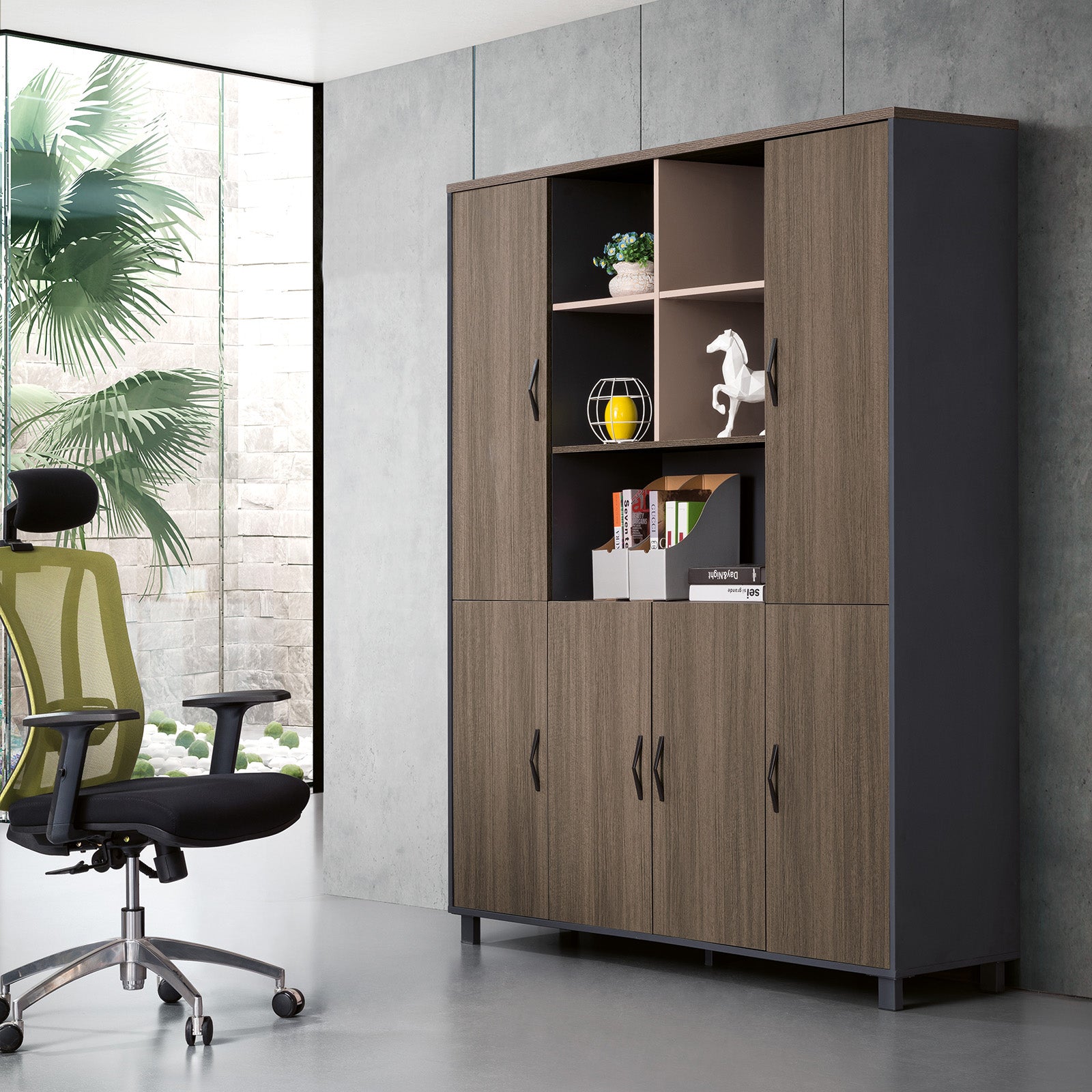 Centrebay Tall Office Display Cabinet