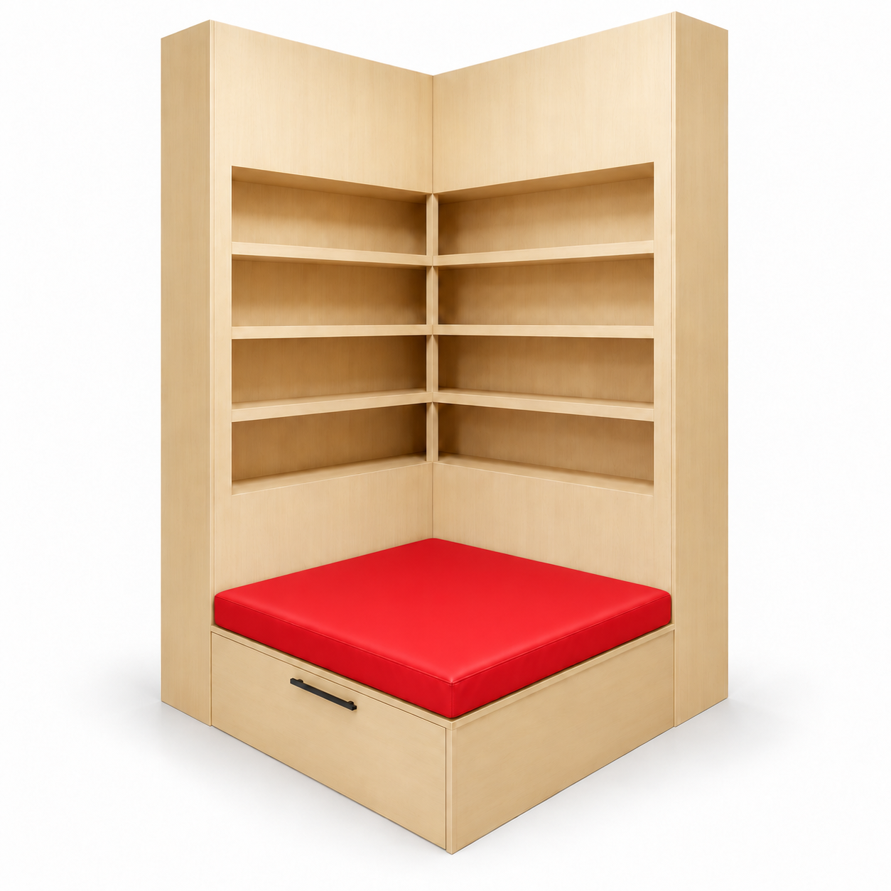 Cornerhaven Reading Nook with Drawer and Shelves