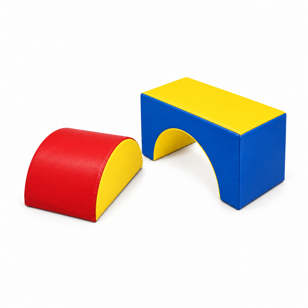 Arcbridge Two-Piece Soft Play Bridge and Half-Round Bump — Nurseries & Kindergartens furniture by EduJaz