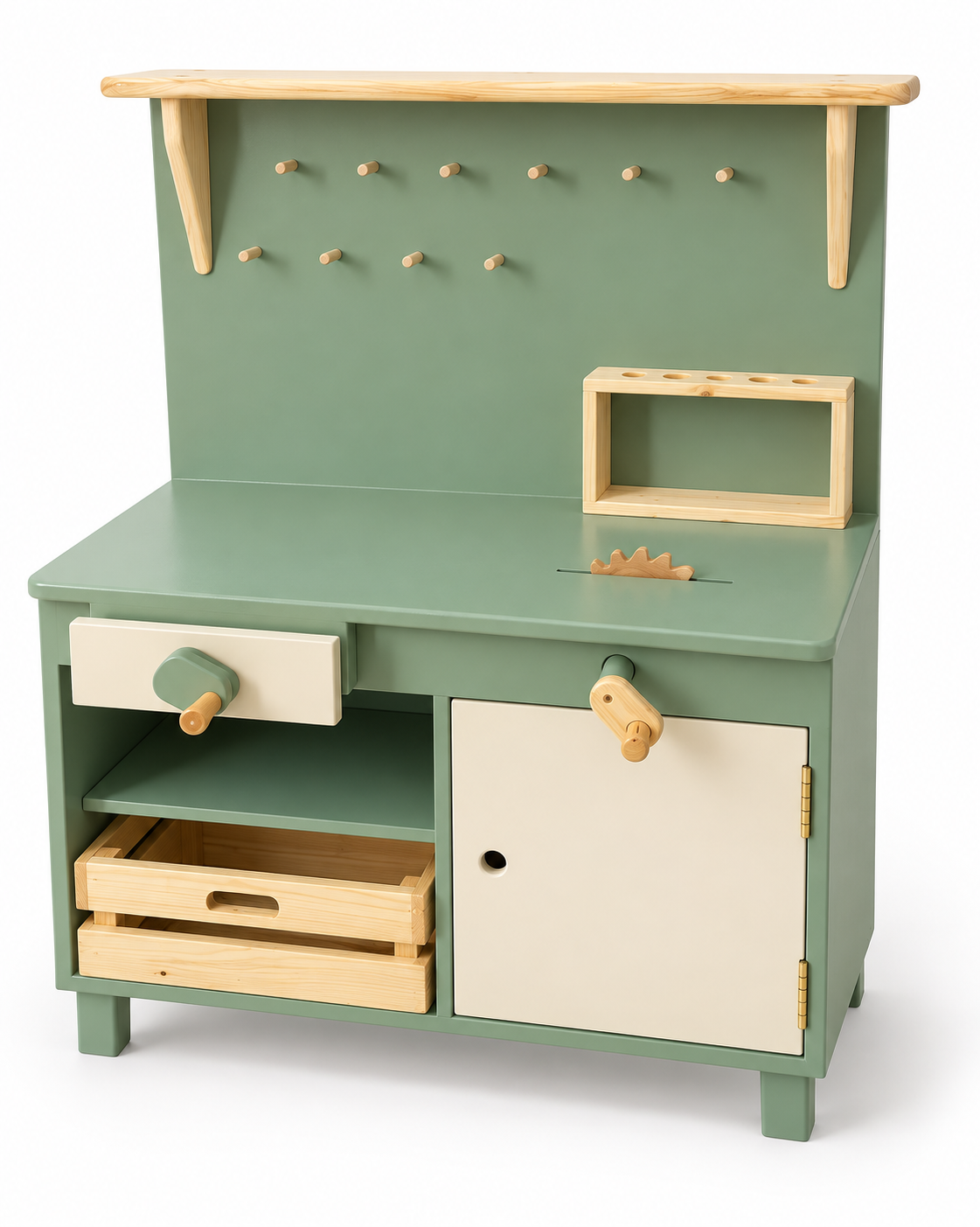 TinkerHaven Indoor Play Workbench with Storage — Nurseries & Kindergartens furniture by EduJaz
