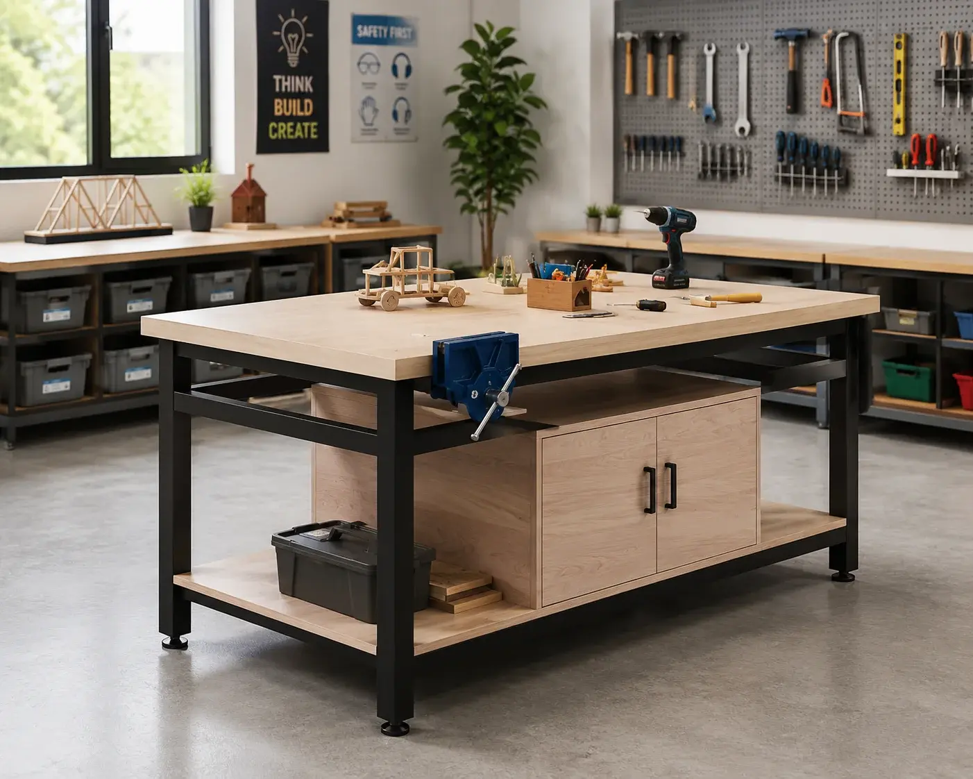 Workshop Maker Workbench with Storage