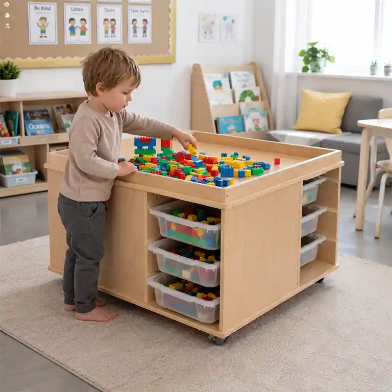 Mobile Sensory Play Storage Unit
