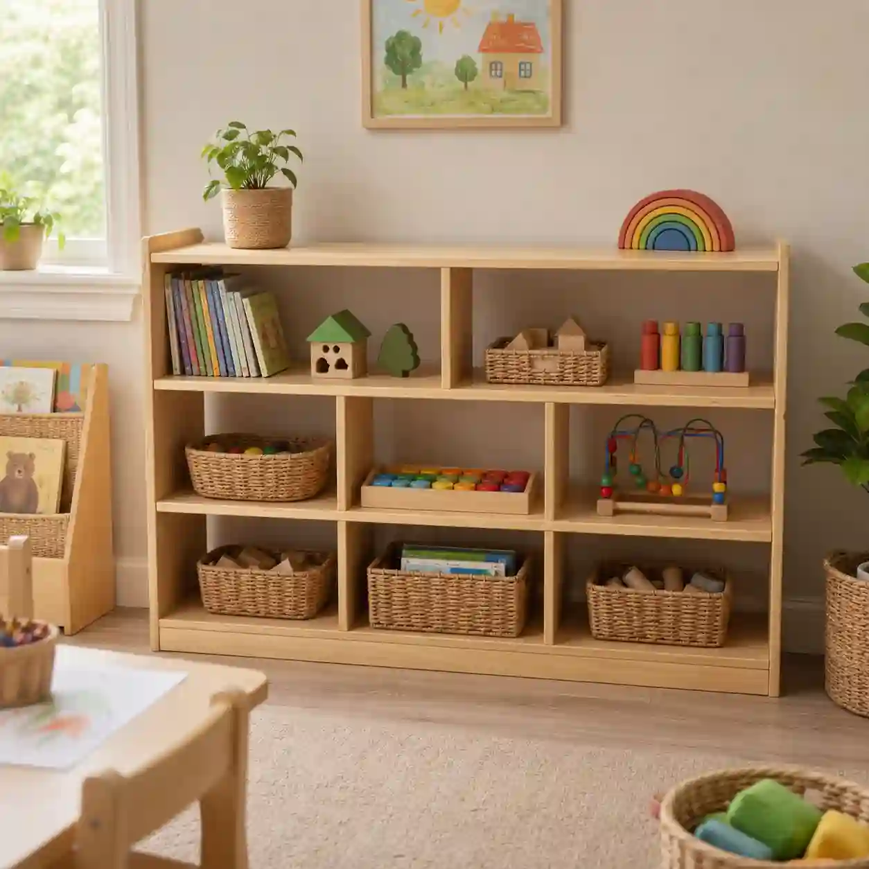 Early Years Multi-Compartment Storage Shelf