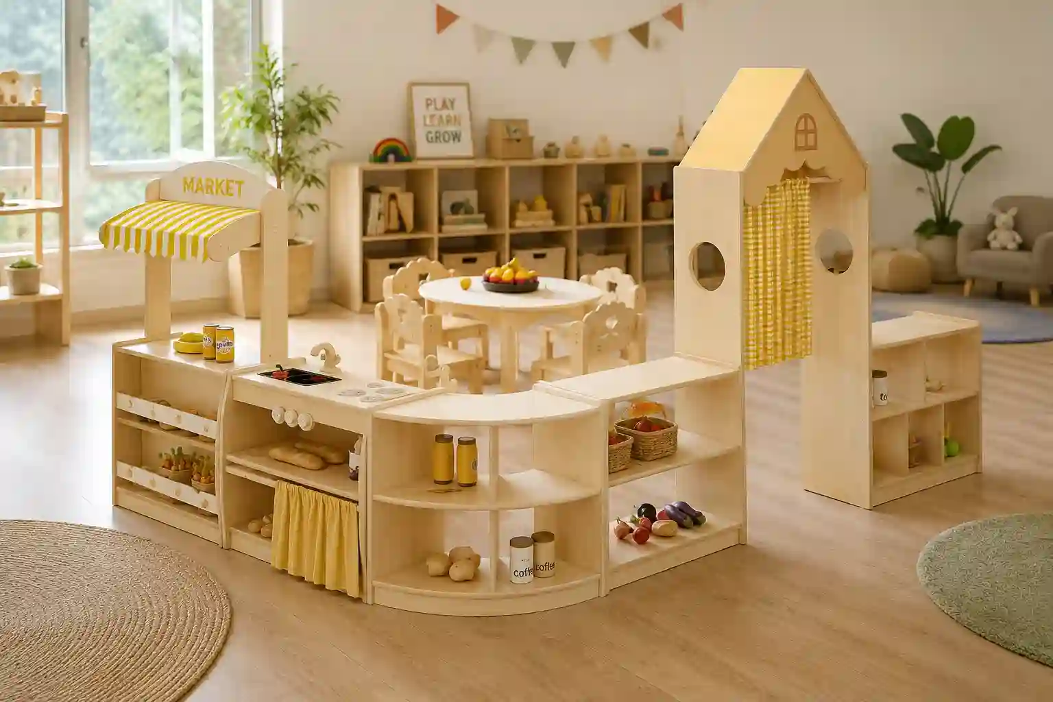 Early Years Role Play Market & Playhouse Set