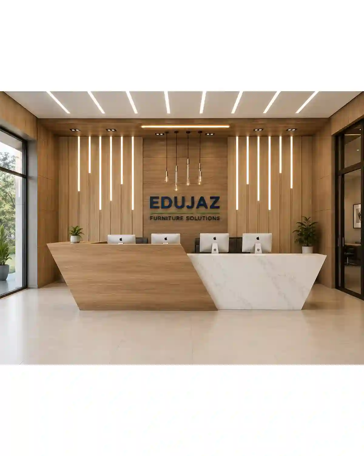 Facet Reception Desk — EduJaz school furniture