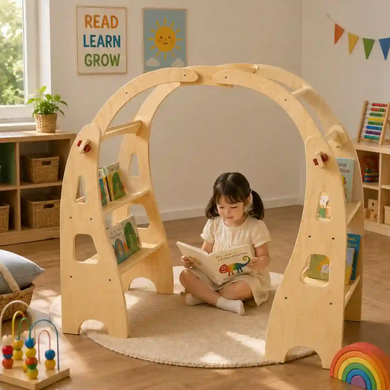 Early Years Arch Reading Nook with Integrated Book Shelves