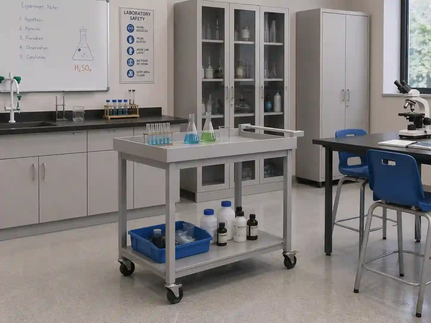Mobile Science Laboratory Utility Trolley