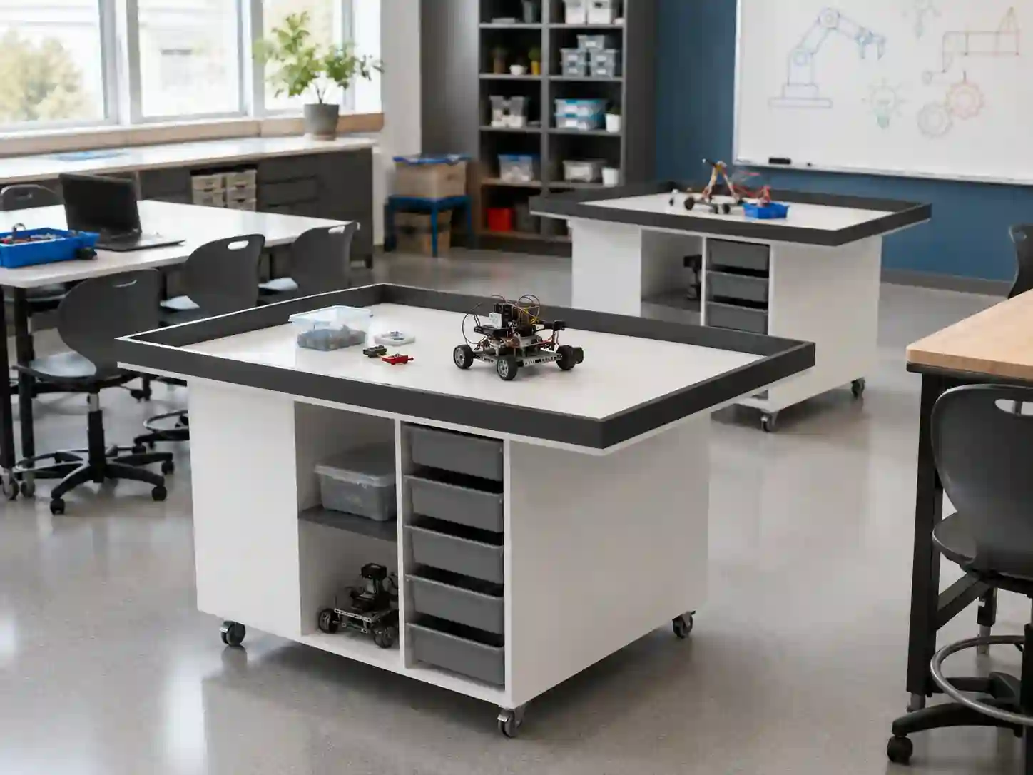 Mobile STEM Project Workstation — EduJaz school furniture