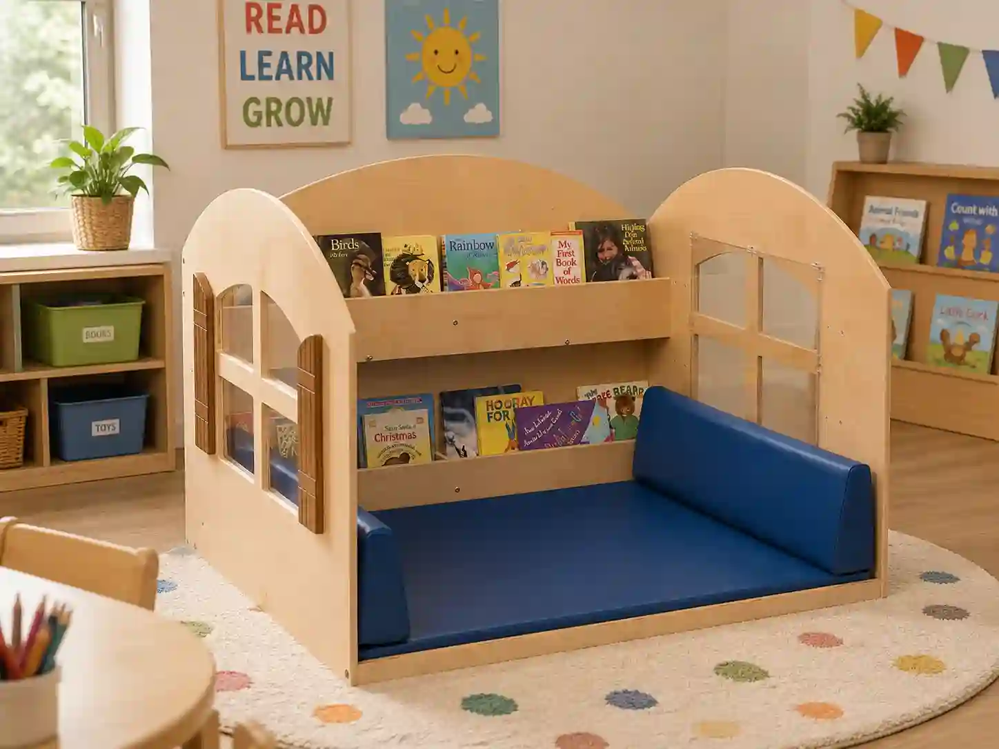 Early Years Reading Nook with Integrated Book Display