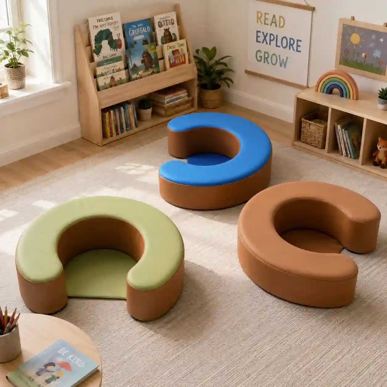 Early Years Single-Seat Curved Soft Chair