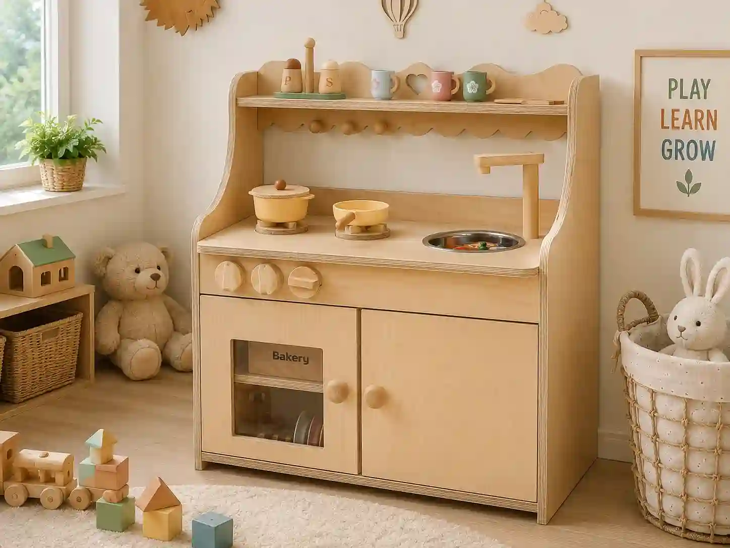 Early Years Wooden Play Kitchen — Outdoor Furniture furniture by EduJaz