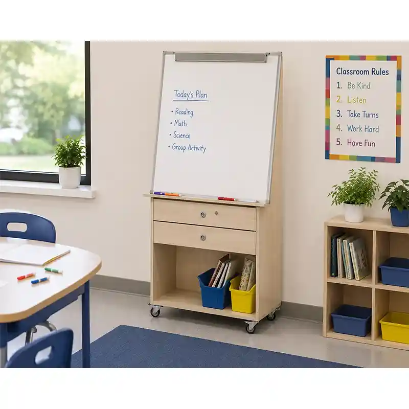 Mobile Whiteboard Storage Unit