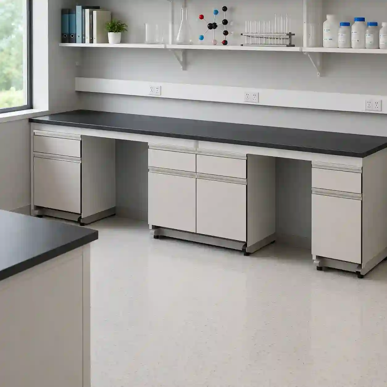 Modular Science Laboratory Wall Workbench