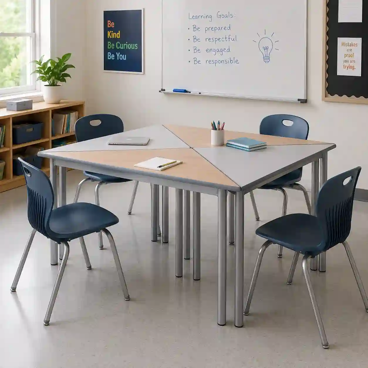QuadLink Modular Classroom Table — EduJaz school furniture