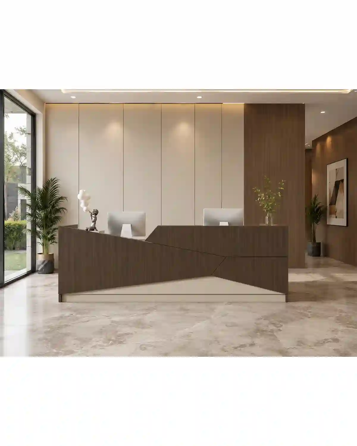 Vanta Reception Desk — school furniture manufactured by EduJaz