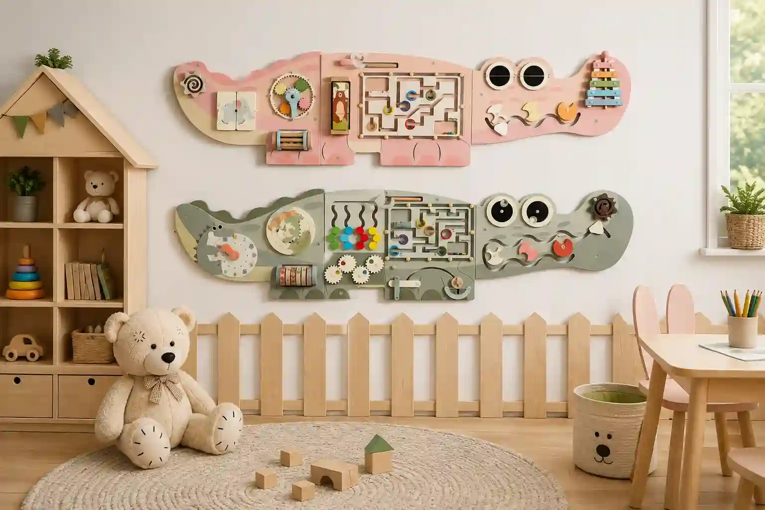 Wall-Mounted Sensory Activity Panel